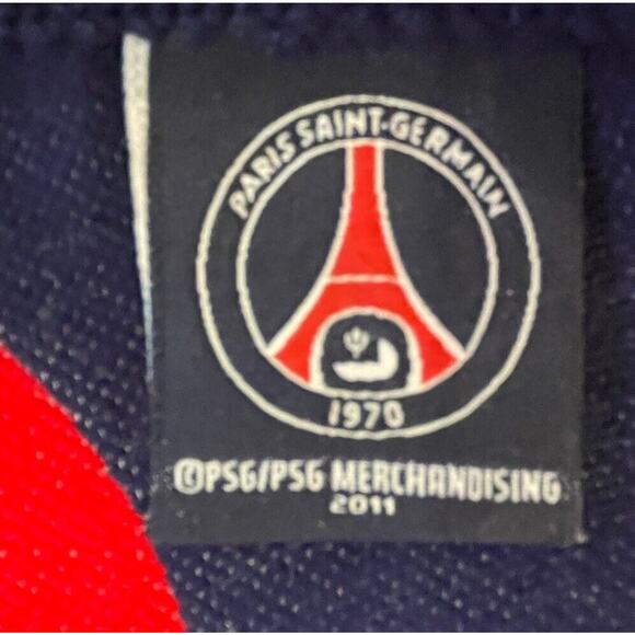 Paris Saint-Germain SG Football Soccer Scarf Reversible Knit Muffler 2011 - Picture 6 of 6